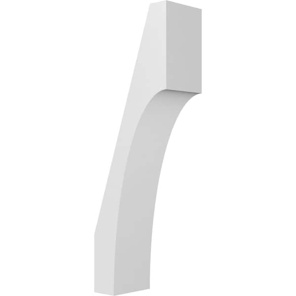 Ekena Millwork 3 1/2-in. W x 6-in. D x 18-in. H Westlake Architectural Grade PVC Knee Brace BRCP035X06X18WTL - main